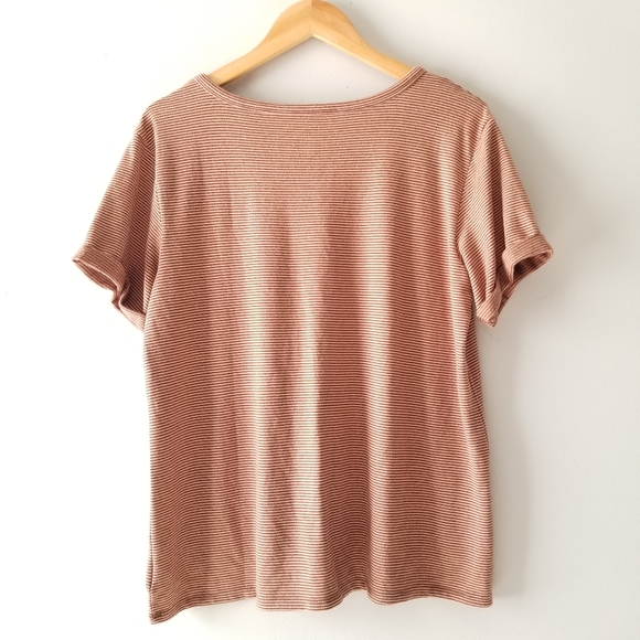 American Eagle Soft & Sexy Plush Striped Tee - Picture 5 of 7